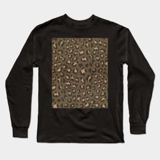 Leopard Print-Camo Long Sleeve T-Shirt